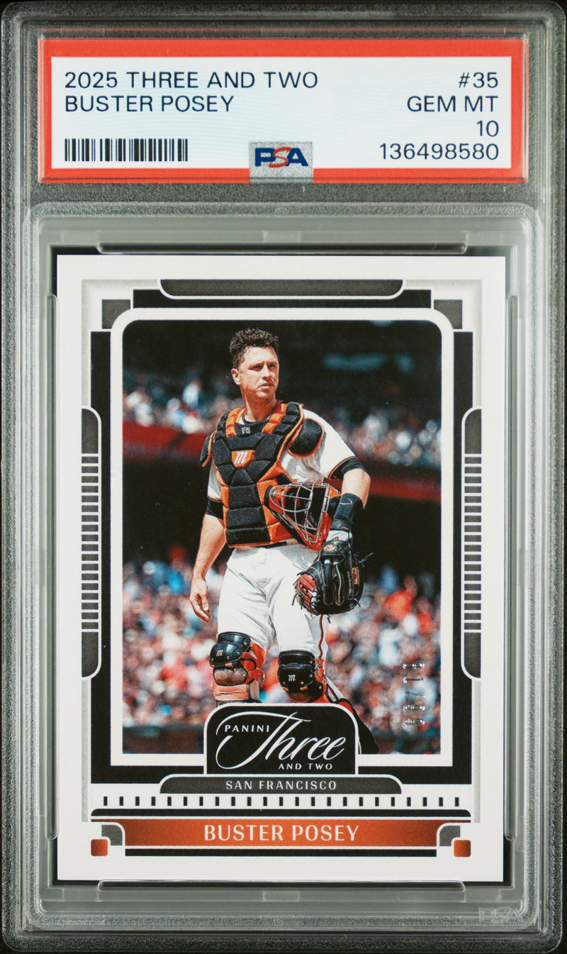 Buster Posey #35 2025 Panini Three And Two PSA 10