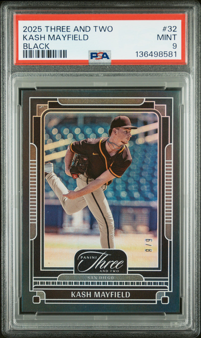 Kash Mayfield #32 2025 Panini Three And Two PSA 9