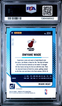 Dwyane Wade #231 2024 Panini Donruss Optic PSA 10