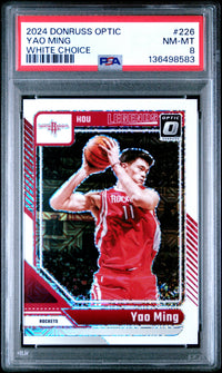 Yao Ming #226 2024 Panini Donruss Optic PSA 8