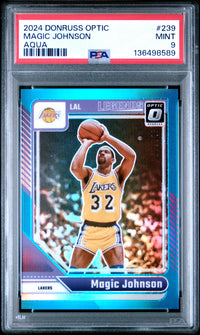 Magic Johnson #239 2024 Panini Donruss Optic PSA 9