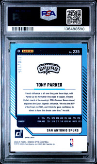 Tony Parker #235 2024 Panini Donruss Optic PSA 10