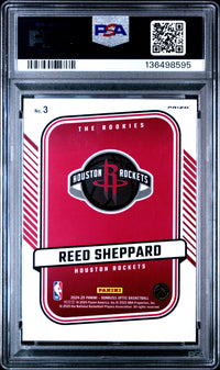 Reed Sheppard #3 2024 Panini Donruss Optic The Rookies PSA 9
