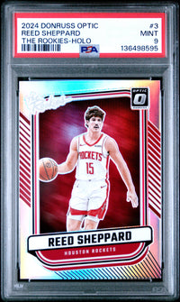 Reed Sheppard #3 2024 Panini Donruss Optic The Rookies PSA 9