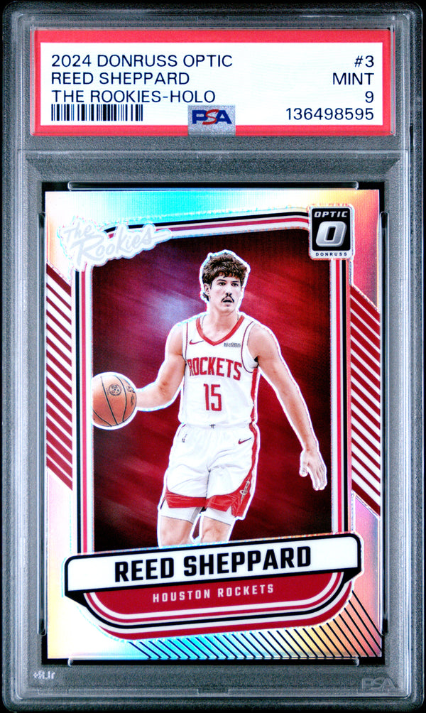 Reed Sheppard #3 2024 Panini Donruss Optic The Rookies PSA 9