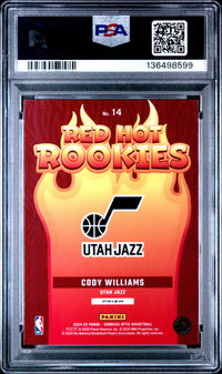 Cody Williams #14 2024 Panini Donruss Optic Red Hot Rookies PSA 10