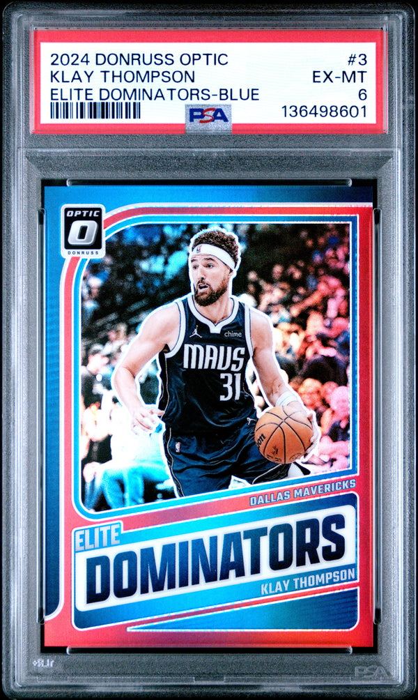 Klay Thompson #3 2024 Panini Donruss Optic Elite Dominators PSA 6