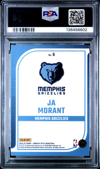Ja Morant #6 2024 Panini Donruss Optic Elite Dominators PSA 10