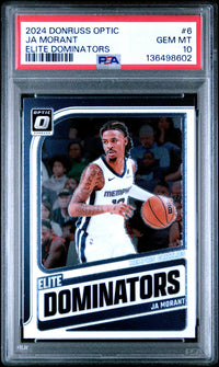 Ja Morant #6 2024 Panini Donruss Optic Elite Dominators PSA 10