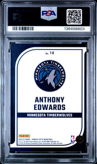 Anthony Edwards #14 2024 Panini Donruss Optic Elite Dominators PSA 10