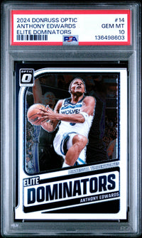 Anthony Edwards #14 2024 Panini Donruss Optic Elite Dominators PSA 10