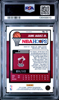 Jaime Jaquez Jr. #51 2023 Panini Hoops Premium Stock PSA 10