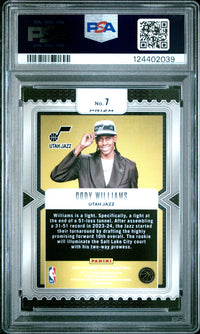 Cody Williams #7 2024 Panini Prizm Luck Of The Lottery PSA 7