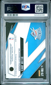 Dillon Jones #FBRDJT 2024 Panini Prizm Fast Break Rookie Autographs PSA 9