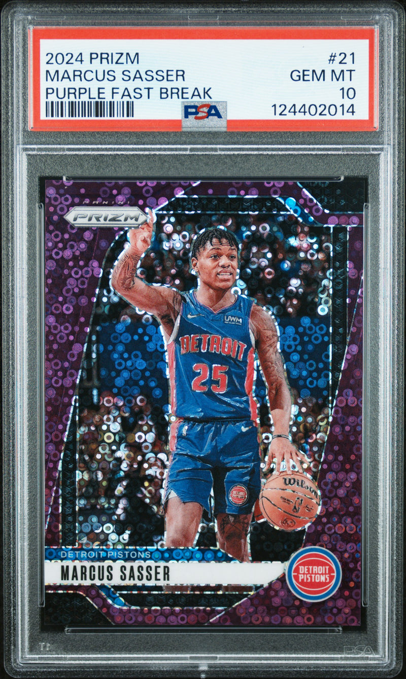 Marcus Sasser #21 2024 Panini Prizm PSA 10