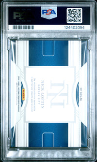 Nick Loftin #GGSNL 2024 Panini National Treasures Game Gear Swatches PSA 6