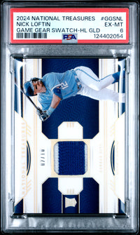 Nick Loftin #GGSNL 2024 Panini National Treasures Game Gear Swatches PSA 6