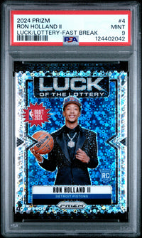 Ron Holland Ii #4 2024 Panini Prizm Luck Of The Lottery PSA 9
