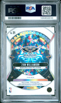 Zion Williamson #21 2024 Panini Prizm Kaleidoscopic PSA 10