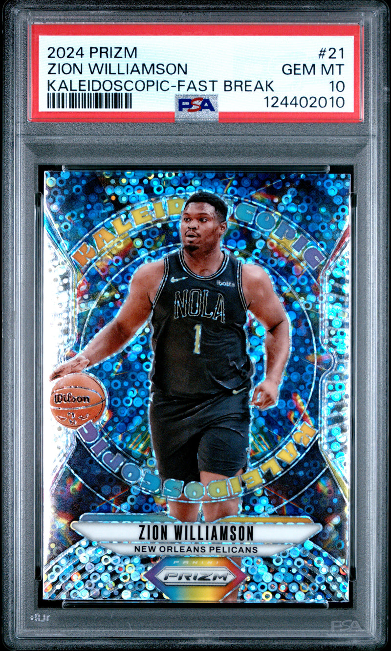 Zion Williamson #21 2024 Panini Prizm Kaleidoscopic PSA 10