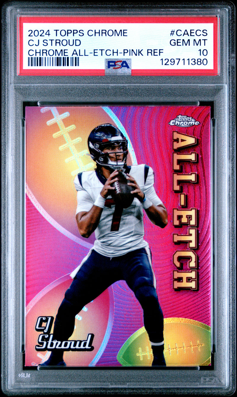Cj Stroud #CAECS 2024 Topps Chrome Chrome All-Etch PSA 10