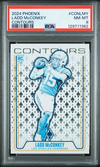 Ladd Mcconkey #CONLMY 2024 Panini Phoenix Contours PSA 8