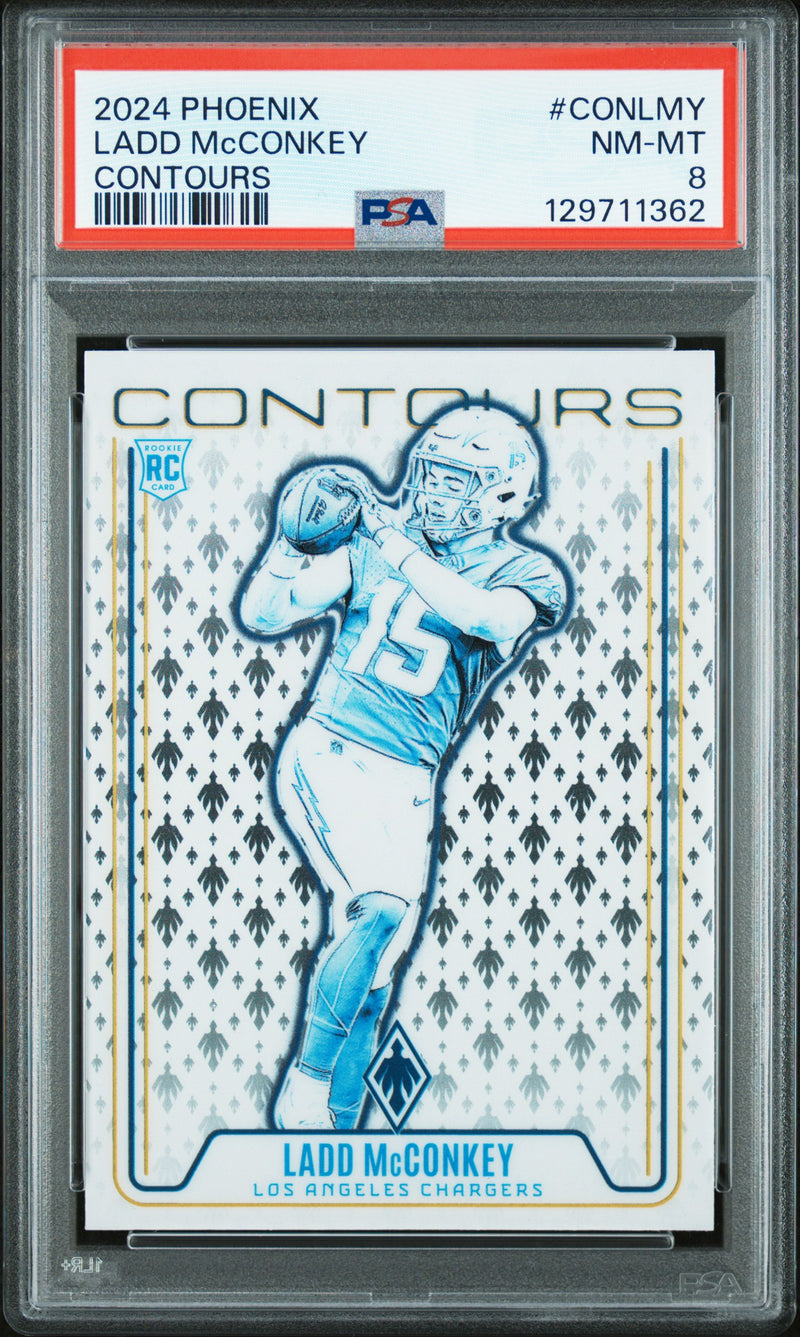 Ladd Mcconkey #CONLMY 2024 Panini Phoenix Contours PSA 8