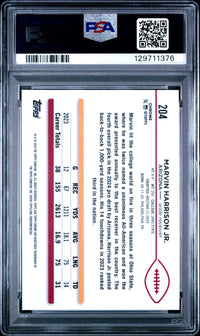 Marvin Harrison Jr. #204 2024 Topps Chrome PSA 10