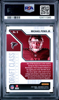 Michael Penix Jr. #9 2024 Panini Contenders Draft Class Contenders PSA 10