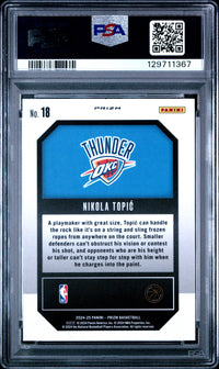 Nikola Topic #18 2024 Panini Prizm Emergent PSA 10