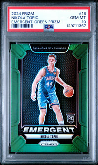 Nikola Topic #18 2024 Panini Prizm Emergent PSA 10