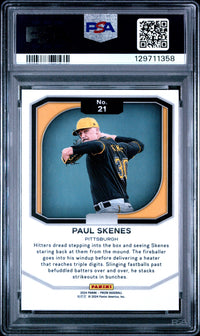 Paul Skenes #21 2024 Panini Prizm Top Tier PSA 9 a