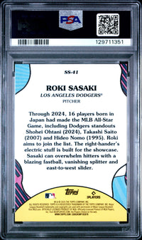 Roki Sasaki #SS41 2025 Topps Summer Superstars PSA 10