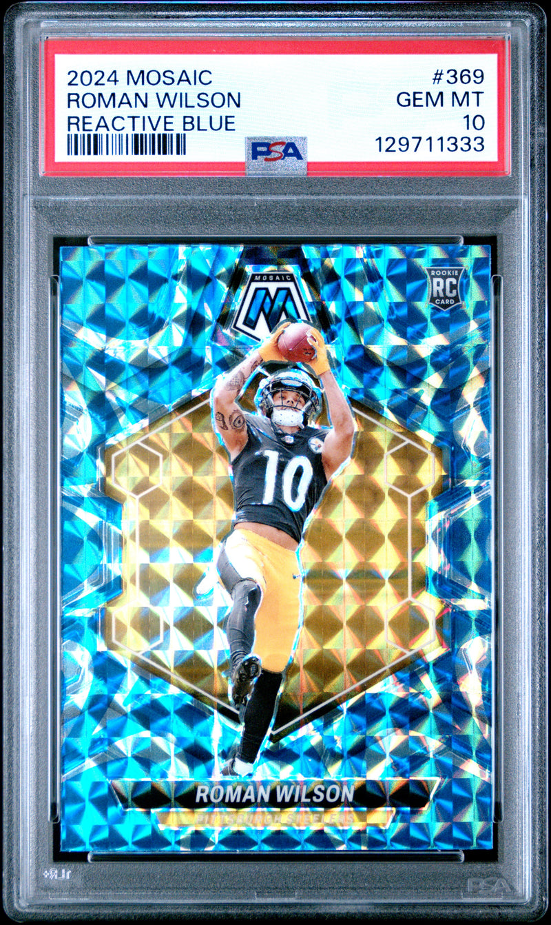 Roman Wilson #369 2024 Panini Mosaic PSA 10