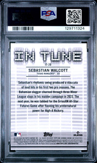 Sebastian Walcott #IT20 2024 Bowman Draft In Tune PSA 9
