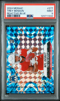 Trey Benson #277 2024 Panini Mosaic PSA 9