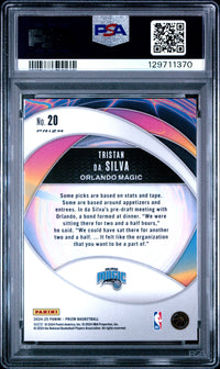 Tristan Da Silva #20 2024 Panini Prizm Instant Impact PSA 10
