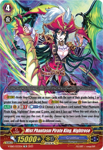 Mist Phantasm Pirate King, Nightrose (Foil) (V-SS10/033EN) [Premium Battle Deckset 2023]