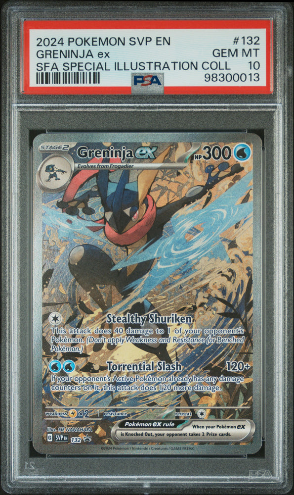 Greninja Ex #132 2024 Pokemon Svp En-Sv Black Star Promo PSA 10
