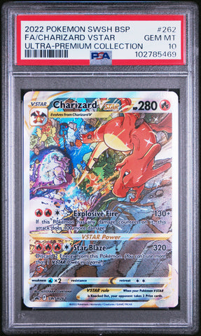 Charizard Vstar #262 2022 Pokemon Swsh Black Star Promo PSA 10
