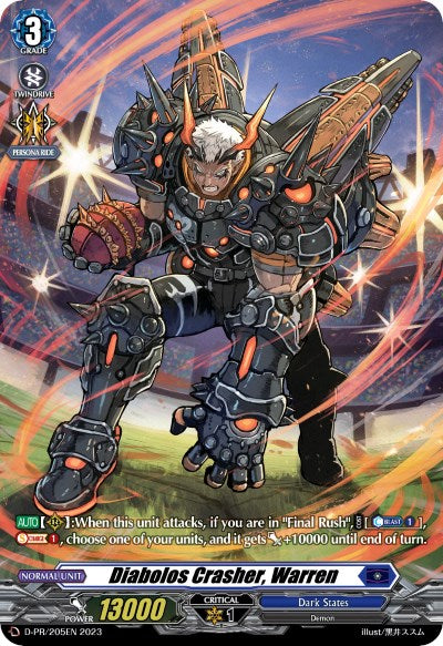 Diabolos Crasher, Warren (D-PR/205EN) [D Promo Cards]