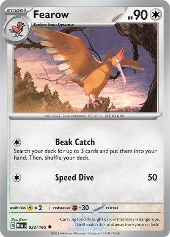 Fearow (022/165) [Scarlet & Violet 151]