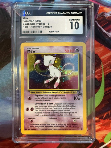 Mew #9 2000 Black Star Promos CGC 10