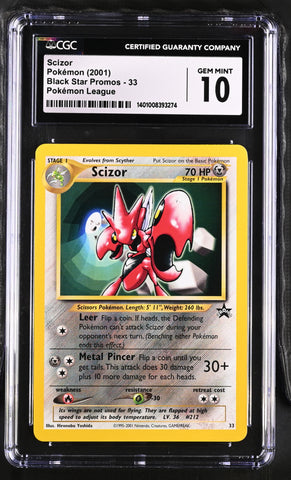 Scizor #33 2001 Black Star Promos CGC 10