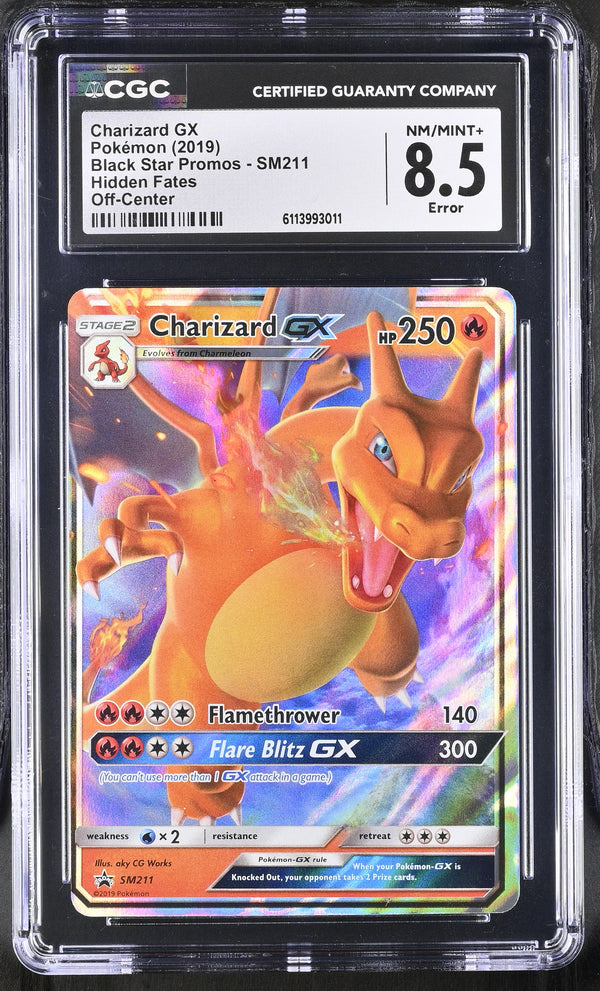Charizard GX #SM211 2019 Black Star Promos CGC 8.5 Error