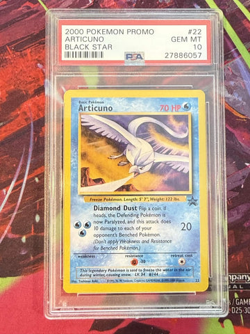 Articuno #22 2000 Pokemon Promo Black Star PSA 10
