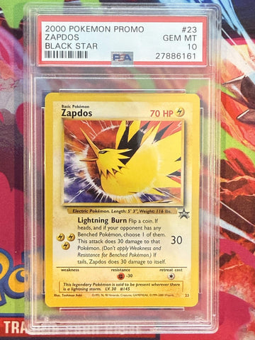 Zapdos #23 2000 Pokemon Promo Black Star PSA 10