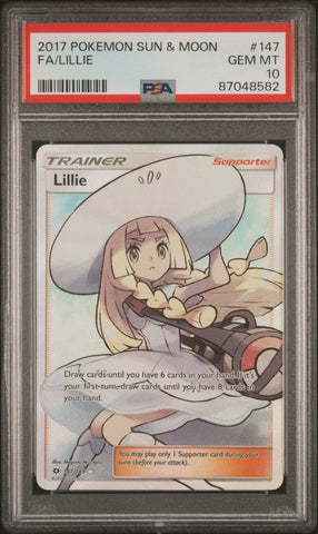 Lillie #147 2017 Pokemon Sun & Moon PSA 10