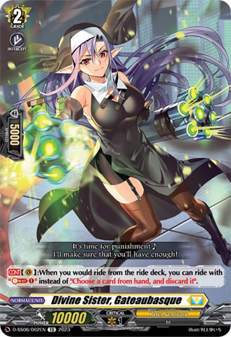 Divine Sister, Gateaubasque (D-SS06/002EN) [Trial Deck 6: Resonance of Thunder Dragon]