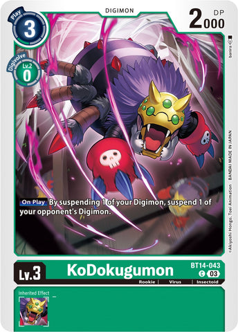 KoDokugumon [BT14-043] [Blast Ace]